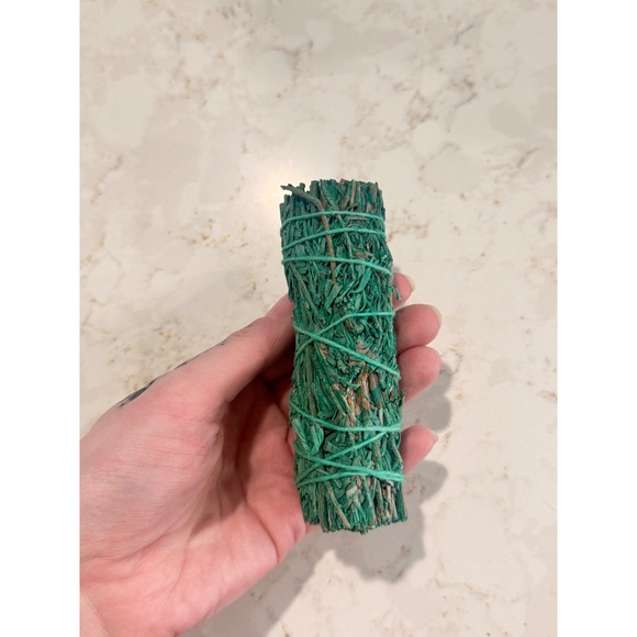 Unbranded Other - Green Sage Smudge Stick Bundle Hand Tied Cleansing Incense Wand Single Unit